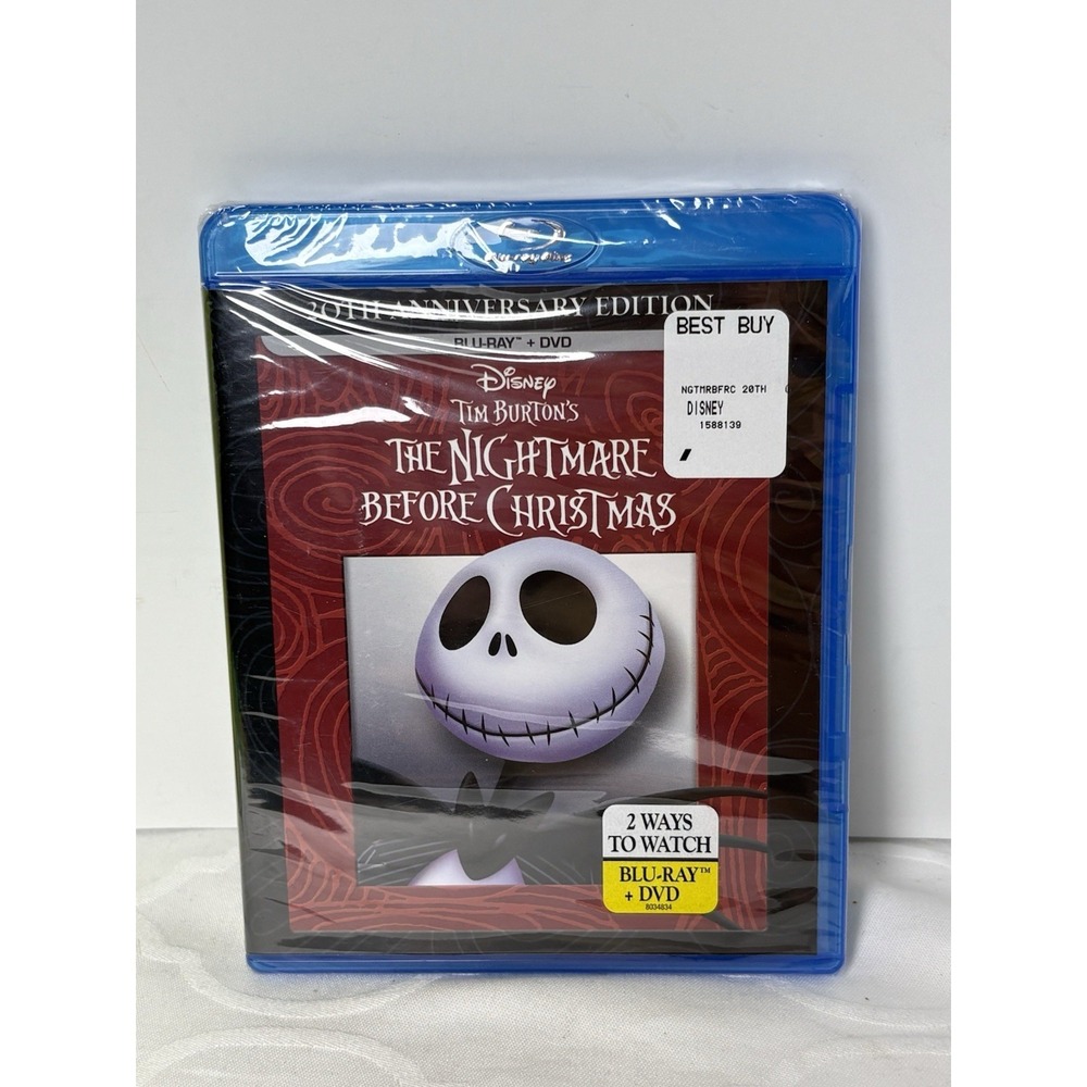 The Nightmare Before Christmas (Blu-ray, 2013) Tim Burton 20th Anniversary New